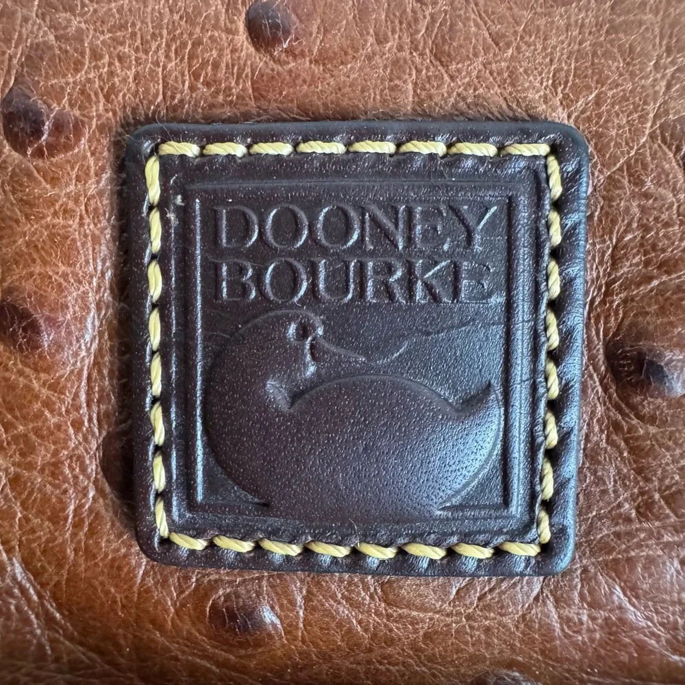 Dooney & Bourke Ostrich Exotic
Leather Medium Pocket Satchel (OT977) - Picture 3 of 15